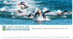 Desktop Screenshot of lakechamplainopenwaterswim.com