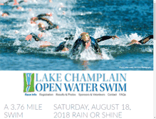 Tablet Screenshot of lakechamplainopenwaterswim.com